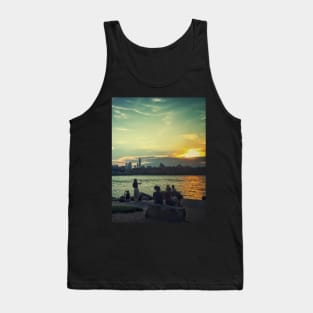 Sunset Sky Manhattan Skyline Brooklyn NYC Tank Top